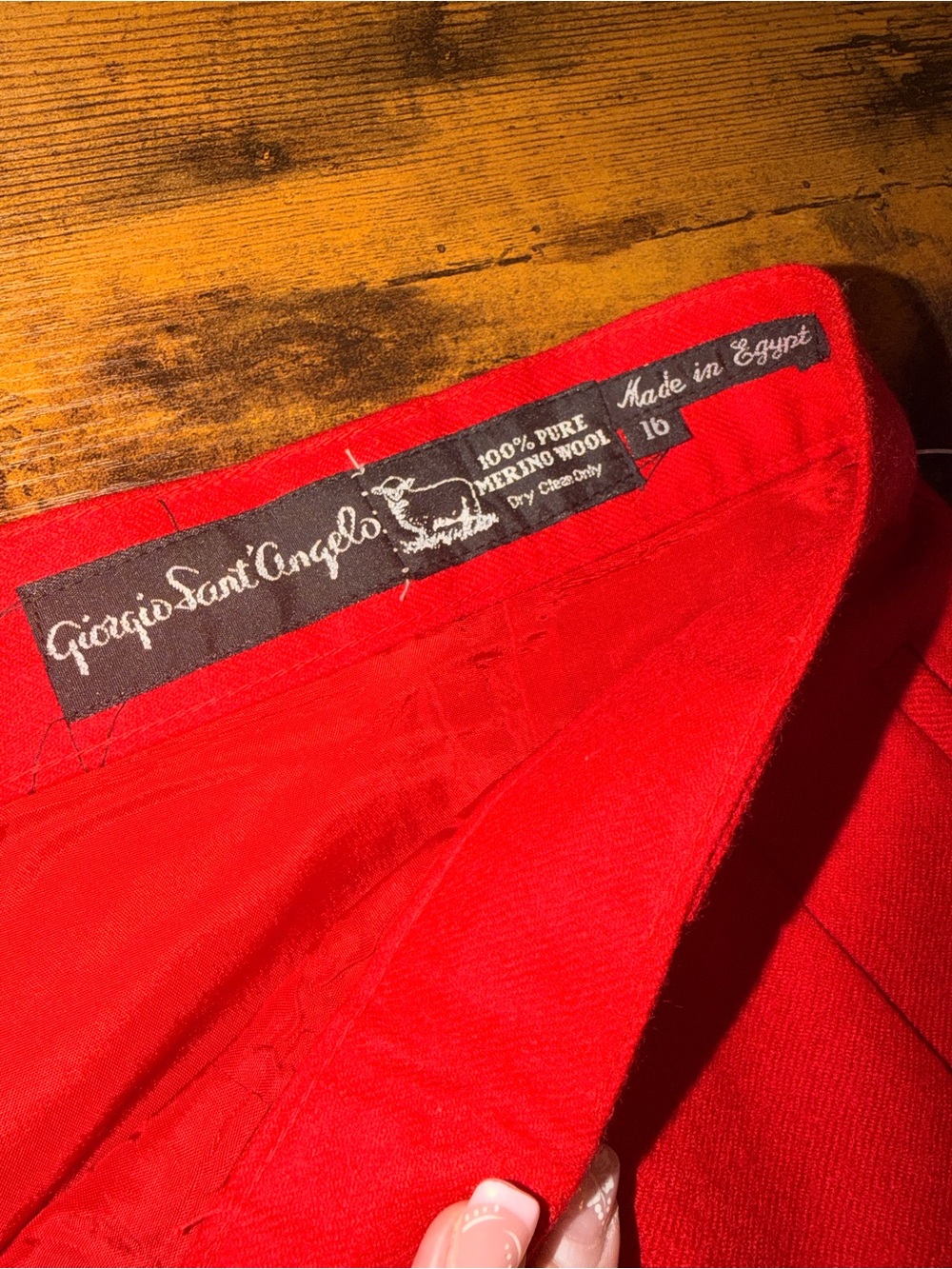 Vintage Giorgio Sant'Angelo Pleated Bermuda Shorts Wool NWT Retro Academia 70s - Picture 7 of 10